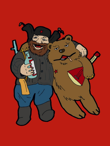 Teddy Land: Russian bear tshirt