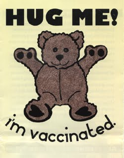 Hug me - I'm vaccinated