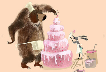 Happy Birthday Cake by Ekaterina Muratova