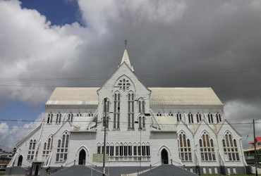 St. George's Anglican Cathedral 1889 - 44m reputed to the tallest wooden building in the world - Georgetown, Guyana