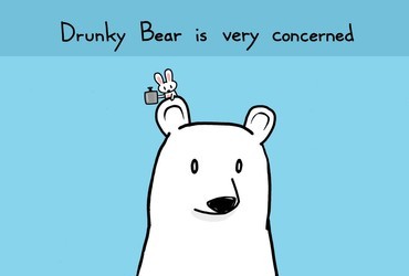 Drunky bear is very concerned that you haven't been drinking enough. Sebastien Millon