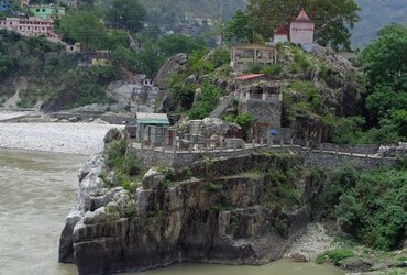 Confluence of the Alaknanda and Pindar river - Karnaprayag, Chamoli District, Uttarakhand, India