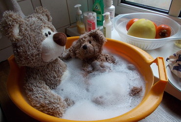 The Bubbly Bubble Bath - getting ready for the postoperative snuggle