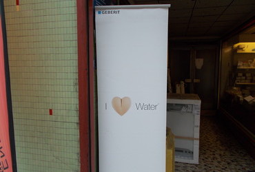 I love water - Vienna, Austria. This is in front of a Turkish shop.