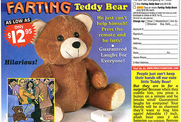 Novelties - farting Teddy Bear