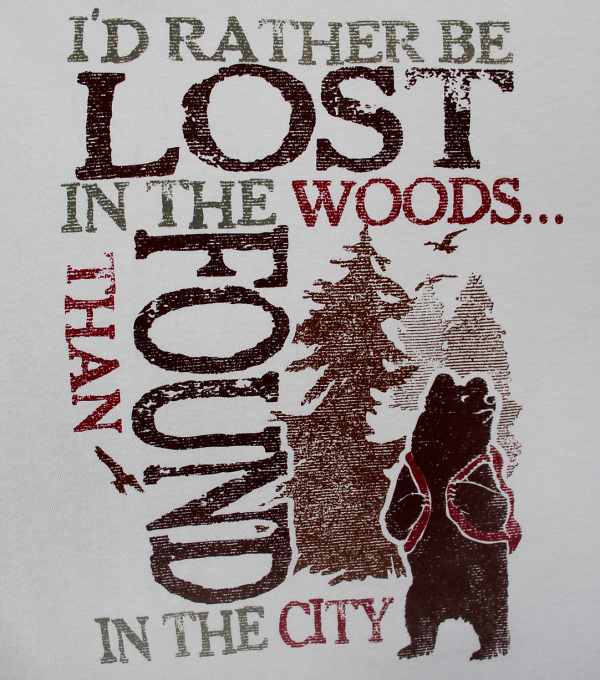 Teddy land: I'd rather be lost in the woods than found in the city