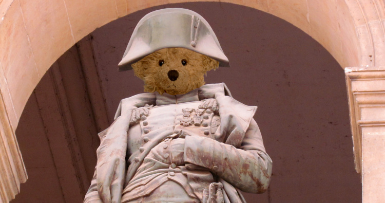 Teddy Land: Napoleon Bonaparte with his hand in the jacket
