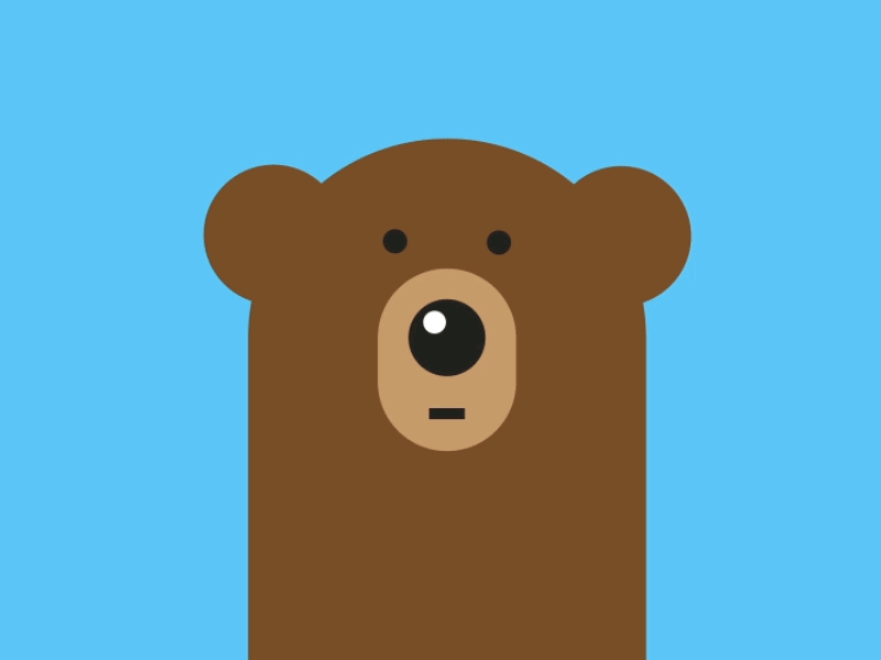 Teddy land: Cute grizzly