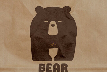 Bear coffee logo by Mohammed Amine Boulehena