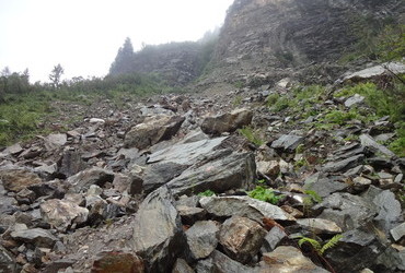 Big landslide happened in October 2014