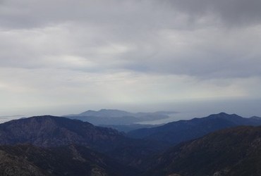 You can always see the sea on one side or the other GR20 - Corsica, France
