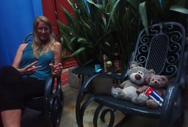 ​Drinking ron and listening to Cuban music with ​Melanie Kühnemann - madly in love with Cuba.