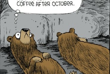 Darn it, I know better than to have a cup of coffee after October