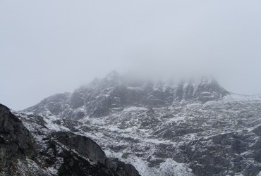 Keesnickelkogel 2776 m in fog