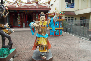 The wrath of the deity - Chinese temple in Manado