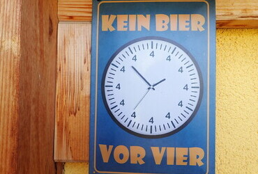 No beer before four.