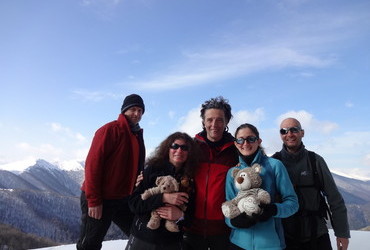 The gang on Eho hut - Balkan Mountains