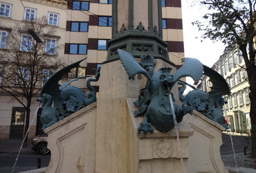 Gargoyle Fountain - Vienna, Austria