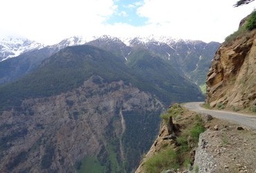 Road to Roghi, Himachal Pradesh, India
