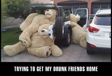 Trying to get my drunk friends home
