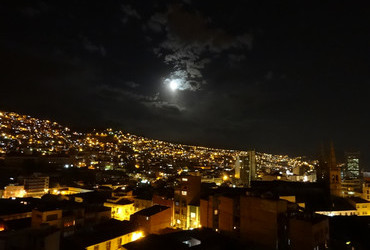 La Paz at night, Bolivia