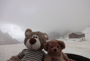 Sexton Dolomites - Tre Cime di Lavaredo winter shelter, windy