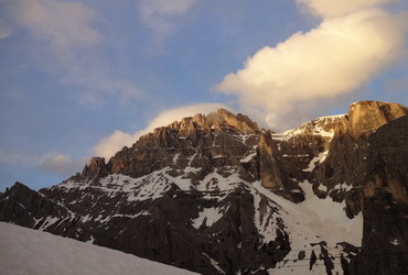 Sexton Dolomites - Cima Undici (Peak Eleven) at sunset