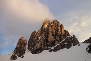 Sexton Dolomites - Cima Dodici (Peak Twelve) at sunset