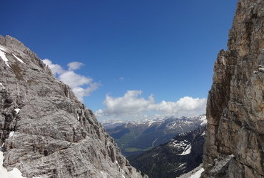 Sexton Dolomites - climbing Oberbachernspitze