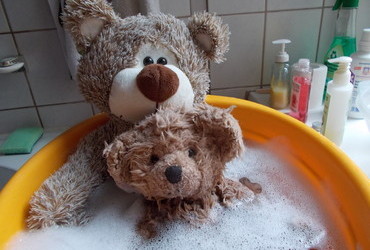 The Bubbly Bubble Bath - getting ready for the postoperative snuggle
