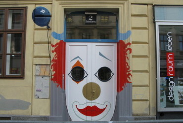 Clown door - Vienna, Austria